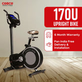 170U Upright Bike with 6kg Flywheel & 16 Levels Motorised Tension